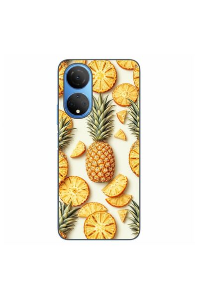OEM Θήκη συμβατή με Honor X7 από σιλικόνη gel TPU, μοντέλο Ζουμερό Ανανά