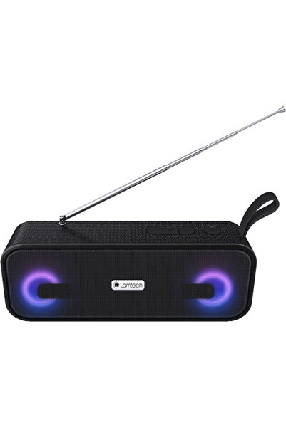 Lamtech LAM980787 Φορητό Επαναφορτιζόμενο Ραδιόφωνο με Bluetooth και USB Μαύρο
