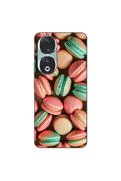 OEM Калъф, съвместим с Honor 90 5G, силиконов гел TPU, с шарка  "Вкусни макар...