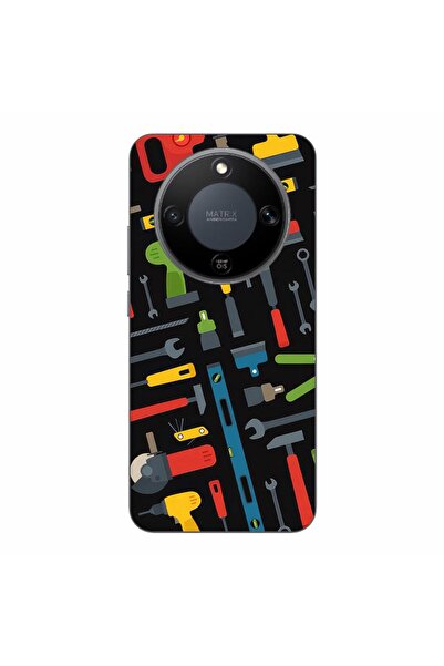 OEM Husa compatibila cu Honor Magic8 Lite Silicon Gel Tpu Model Unelte Pattern
