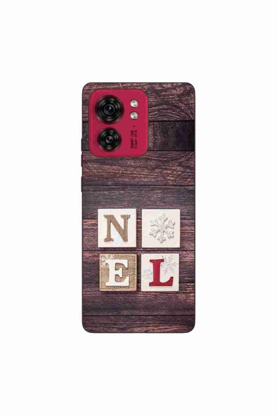 OEM Husa compatibila cu Motorola Edge 40 Silicon Gel Tpu Model Craciun Noel Wood