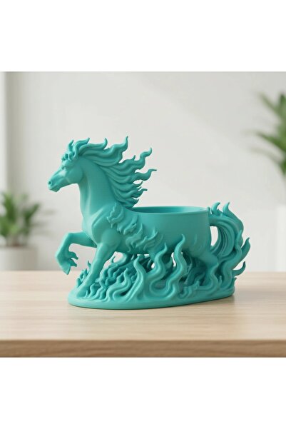 OEM Decorative Planter Horse Figurine, Small Plant Holder with Specific Details