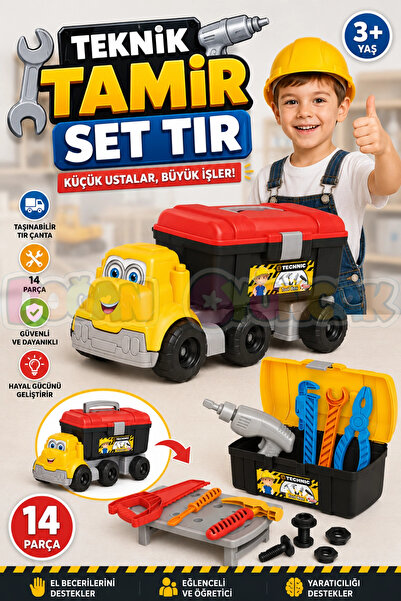 Doğan Oyuncak Dünyası Teknik Tamir Set Tır - Oyuncak Tamir Setleri - Tamir Al...