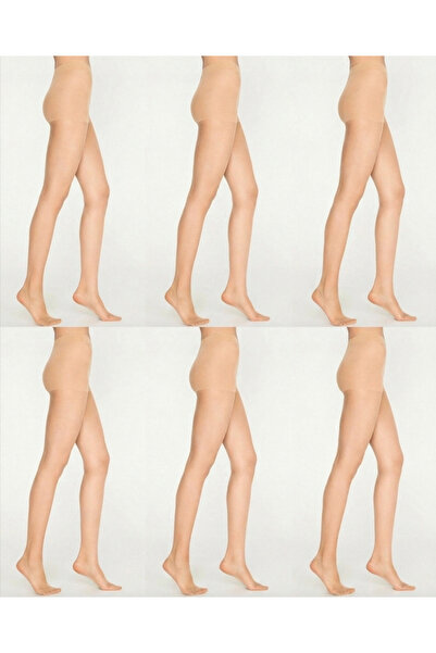 Aloicgiyim Thin Pantyhose with Difference in Color, Skin Color, 15 Denier, Ec...