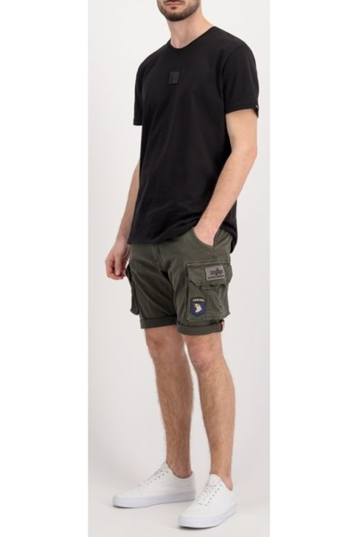 Alpha Industries Crew Short Patch Grey Men's Cargo Shorts