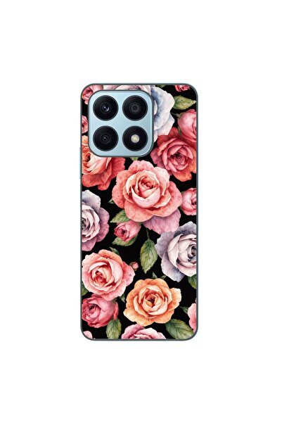 OEM Husa compatibila cu Honor X8a Silicon Gel Tpu Model Colorfull Roses Pattern