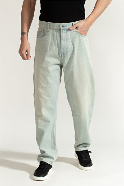 Calvin Klein 90S Taper Seaglass Jean Erkek Jean Pantolon Mavi
