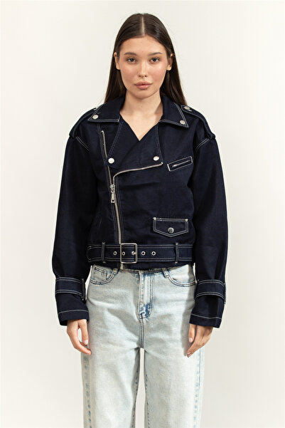 Guess Florence Kadın Kot Mont Lacivert