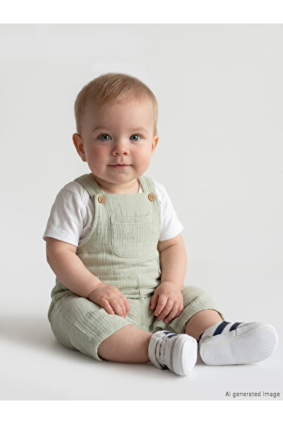 LC Waikiki Nevavm Farkıyla Baby Boy Salopet and T-Shirt