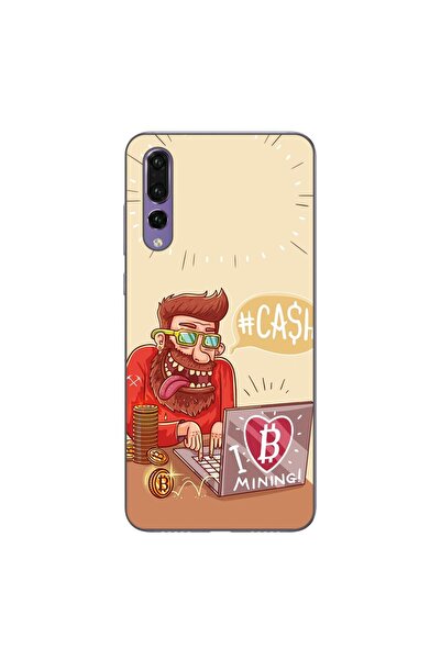 OEM Husa compatibila cu Huawei P20 Pro Silicon Gel Tpu Model BTC Mining