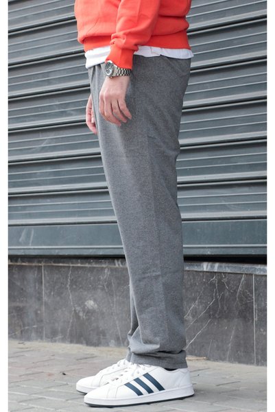 green poll 2-Pack Men's Gray Baggy Sweatpants - Comfortable Fit Sports Trousers Advantage Package