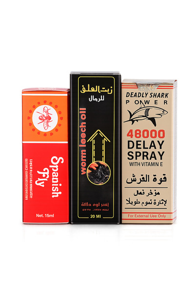 VAB مجموعة المحارب المنتصر قوةالقرش +زيت التكبير لرجال +قطرة سبنش للنساء
