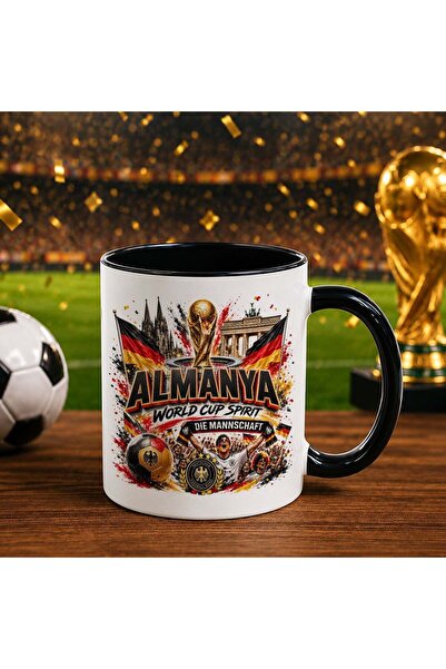 Bk Gift كأس أسود بتصميم كأس العالم لكرة القدم بتصميم مشجعي ألمانيا