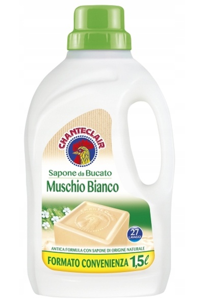 Chanteclair Sapun de Rufe Lichid Chante Clair Musc Alb 1, 5 l