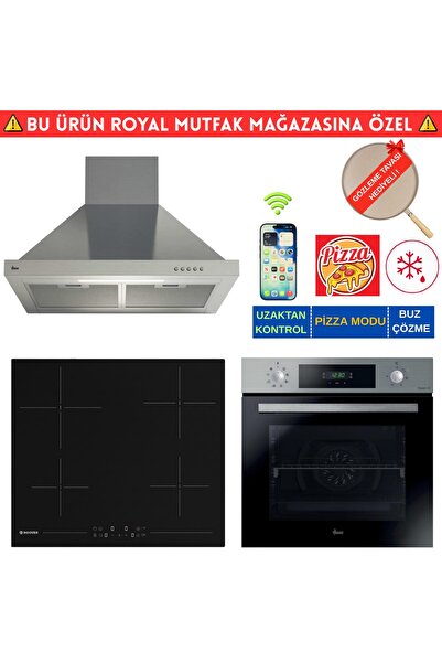 Hoover MADRİD Telefon Bağlantılı Elektr. Vitro. İnox Ankastre Set (HO3158IN+ ...