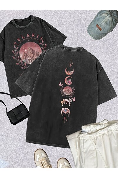 bellanova Unisex Oversize Printed T-Shirt Streetwear Comfortable Fit Daily Pr...