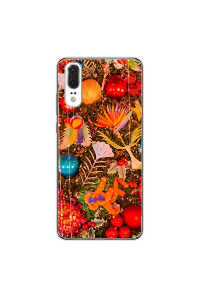 OEM Husa compatibila cu Huawei P20 Silicon Gel Tpu Model Craciun Decor Brad V...
