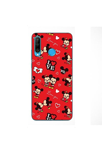 OEM Husa compatibila cu Huawei P30 Lite Silicon Gel Tpu Model Mickey Love Pat...