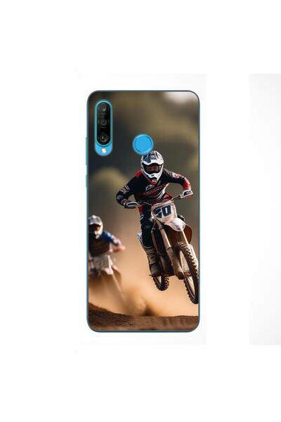 OEM Husa compatibila cu Huawei P30 Lite Silicon Gel Tpu Model Motocross