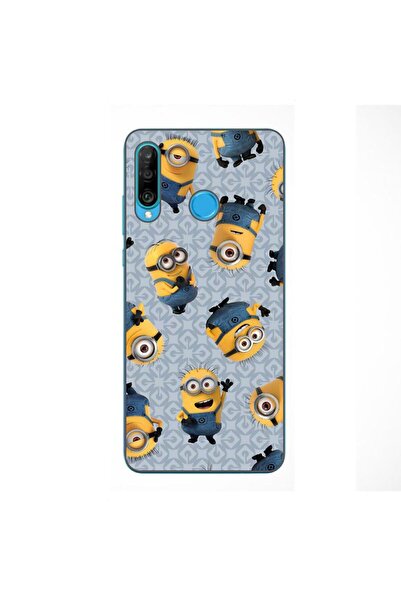 OEM Husa compatibila cu Huawei P30 Lite Silicon Gel Tpu Model Pattern Minioni