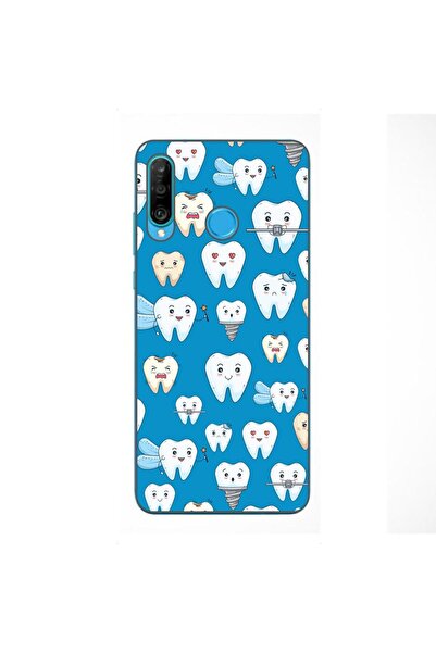 OEM Husa compatibila cu Huawei P30 Lite Silicon Gel Tpu Model Dentist Pattern