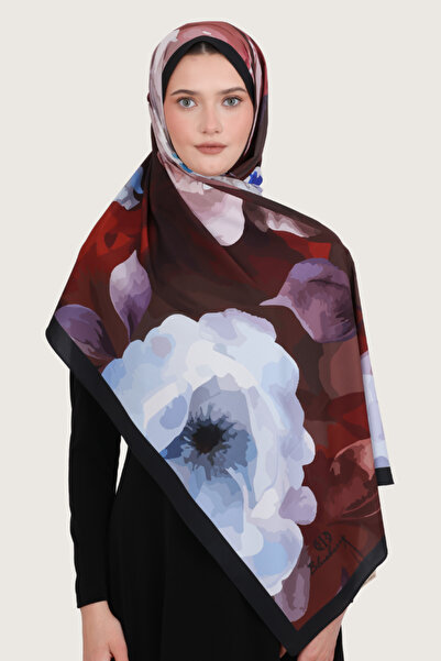 b blueberry italia Bursa Silk Shawl - Sapphire Garden Series -
