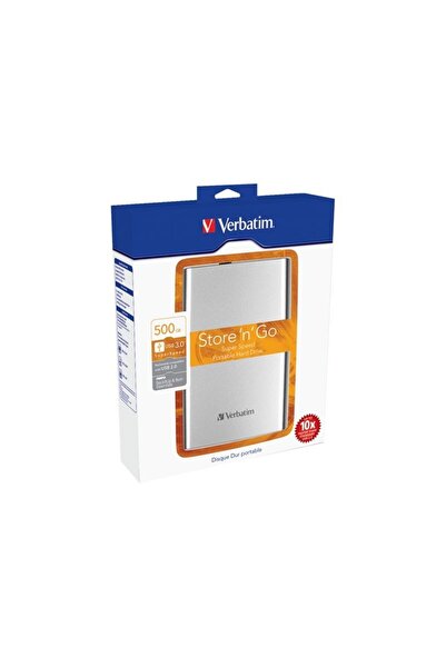 Verbatim Hard disk extern 2.5 inch 500 GB USB 3.0 argintiu