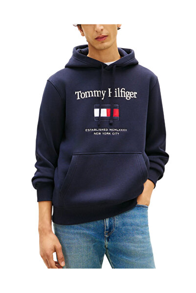 Tommy Hilfiger Ανδρικό Φούτερ Navy Μπλε MW0MW42735-DW5