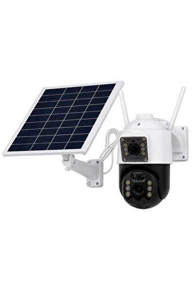 O.M.D Cameră de supraveghere solară PTZ 6 MP cu panou solar kd-15