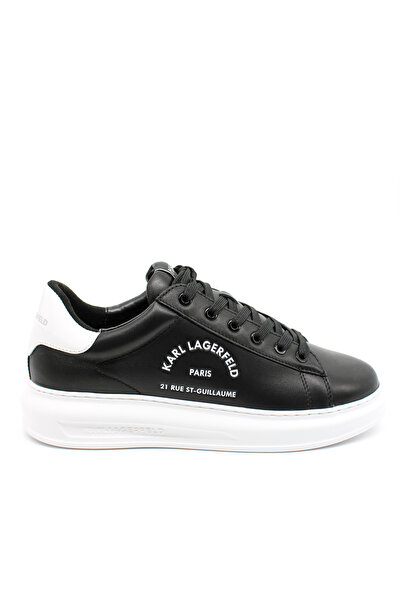 Karl Lagerfeld Ανδρικά Δερμάτινα Maison Sneakers Μαύρα KL52538K-000 BLACK