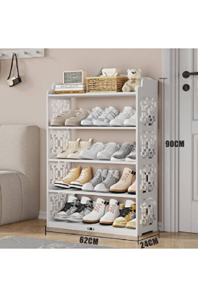 OEM Wooden shoe rack with 5 levels 90x24x62 cm, Practical, elegant and durable