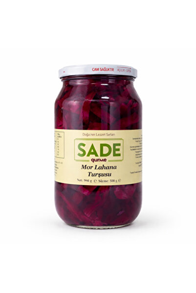 Sade Gurme Mor Lahana Turşusu 960 g.