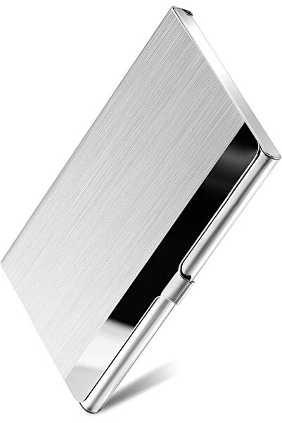 Arabest Business Card Holder,RFID Pocket,Slim,Stainless Steel,Silver,for Men ...