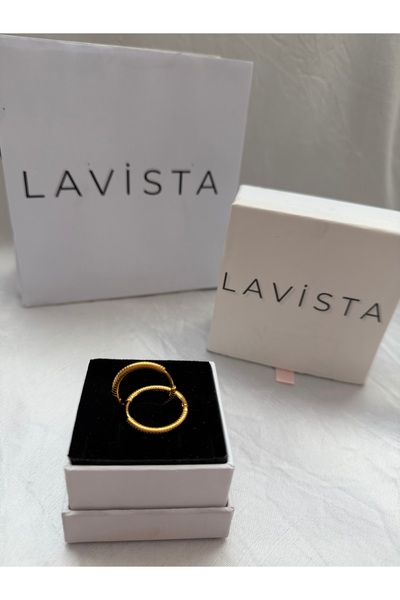 Lavista Silver Yuvarlak Halka Gümüş Küpe