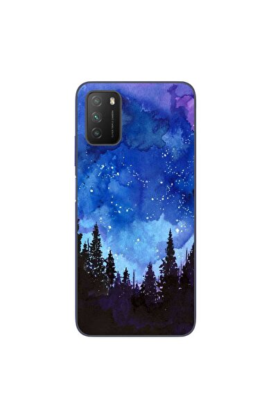 OEM Case compatible with Xiaomi Poco M3 Silicone Gel Tpu Model Night Forest