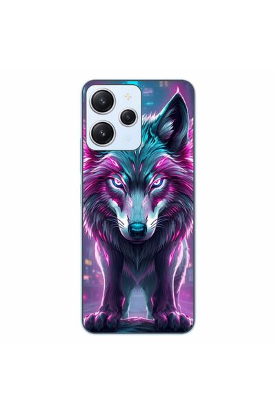 OEM Husa compatibila cu Xiaomi Redmi 12 4G Silicon Gel Tpu Model Cyberpunk Wolf