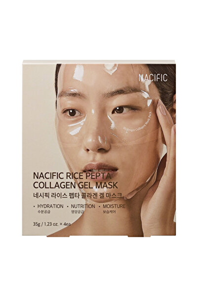 Nacific Set Masca hidrogel cu colagen, extract de orez si peptide, Rice Pepta...