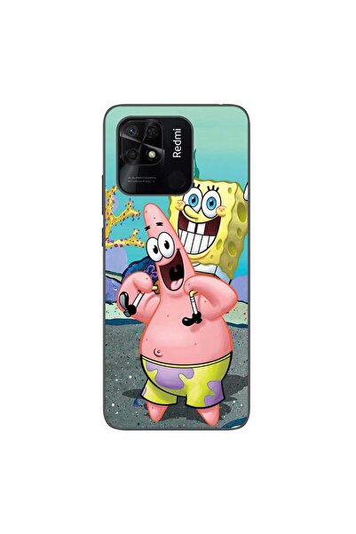 OEM Case compatible with Xiaomi Redmi 10C Silicone Gel Tpu Spongebob Pattern
