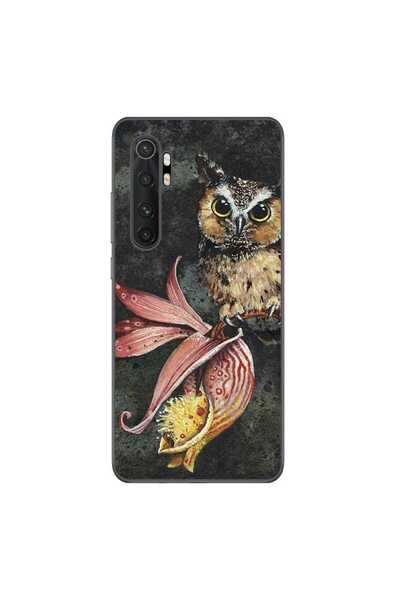 OEM Husa compatibila cu Xiaomi Mi Note 10 Lite Silicon Gel Tpu Model Owl Painted