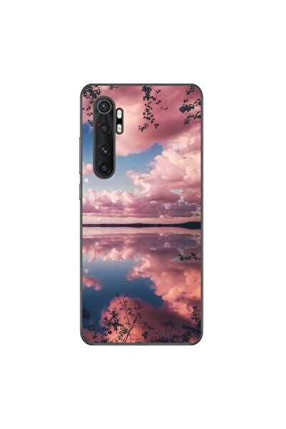 OEM Θήκη συμβατή με Xiaomi Mi Note 10 Lite Σιλικόνης Gel TPU Μοντέλο Ροζ Σύννεφα