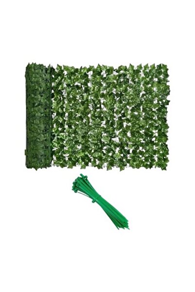 OEM Gard artificial din iederă cu prindere, 10 bucăți, 300x100 cm, Verde
