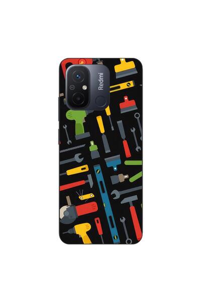 OEM Husa compatibila cu Xiaomi Redmi 12C Silicon Gel Tpu Model Unelte Pattern