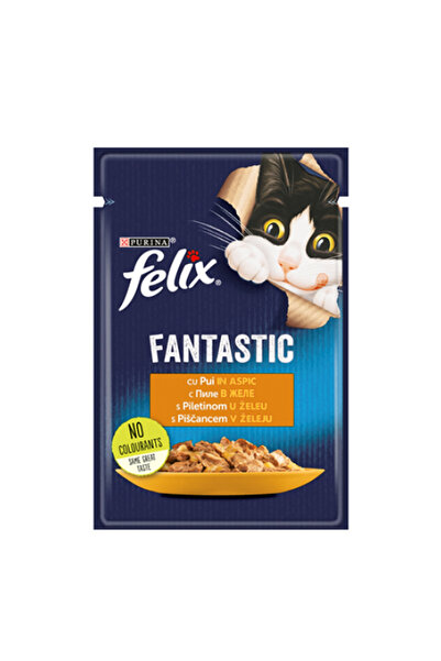 FELIX FANTASTIC Cat Food with Chicken in Aspic 85 g