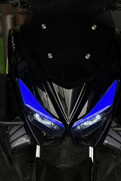 Banxtre Kuba Newcity Motosiklet için Renkli Far Filmi Far Tasarım Sticker(Sağ...