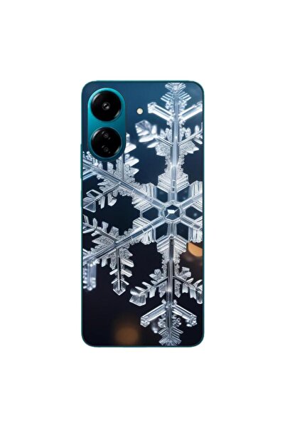 OEM Husa compatibila cu Xiaomi Redmi 13C 4G Silicon Gel Tpu Model Big Snowflake