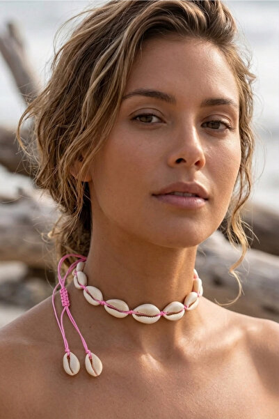 PETEK AKSESUAR Sea Shell Mussels Choker Necklace