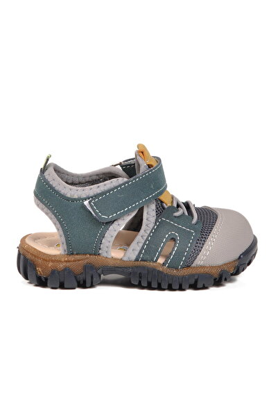 AYAKMOD Blue Mustard Velcro Orthopedic Baby Sandals 26A78 B
