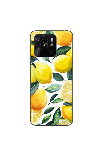OEM Case compatible with Xiaomi Redmi 10C Silicone Gel Tpu Model Lemons Pattern