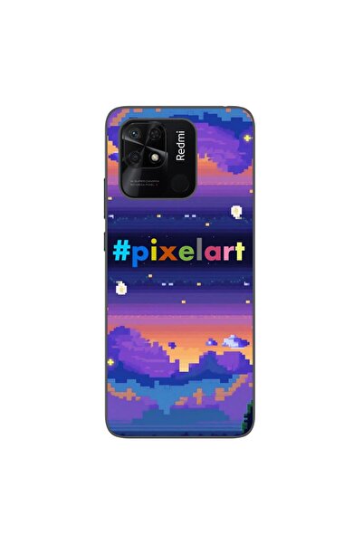 OEM Husa compatibila cu Xiaomi Redmi 10C Silicon Gel Tpu Model Pixel Art Peisaj