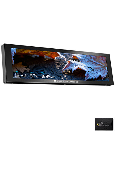 UnderShop Monitor PC Secundar 9.16 " IPS 1920x480 - Software dedicat, Gaming,...